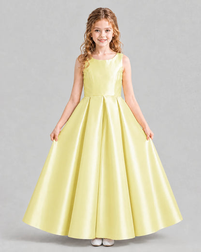 Daffodil Ball Gown Girls Formal Dresses Pose