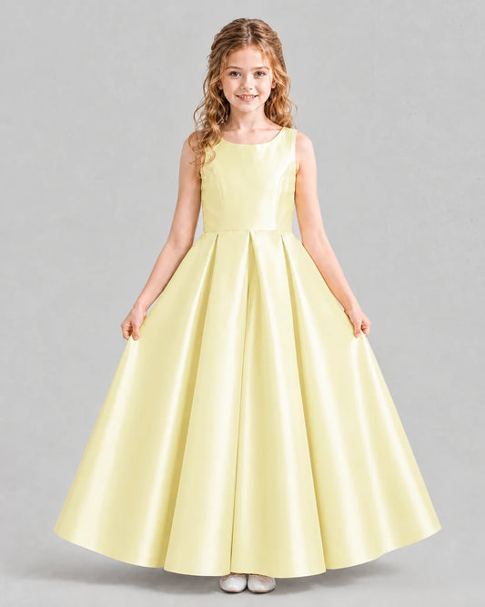 Daffodil Ball Gown Girls Formal Dresses Pose