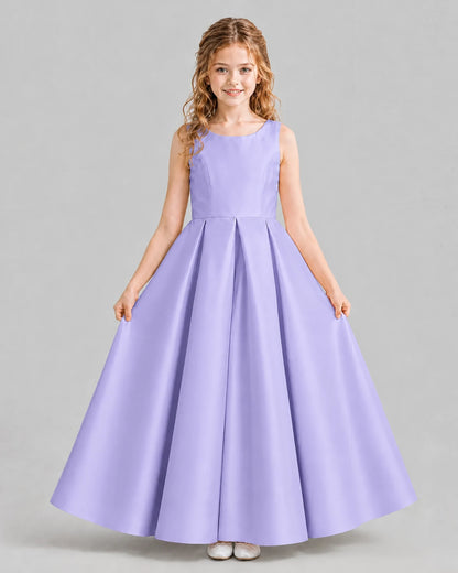 Lavender Ball Gown Girls Formal Dresses Pose