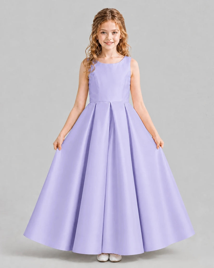 Lavender Ball Gown Girls Formal Dresses Pose