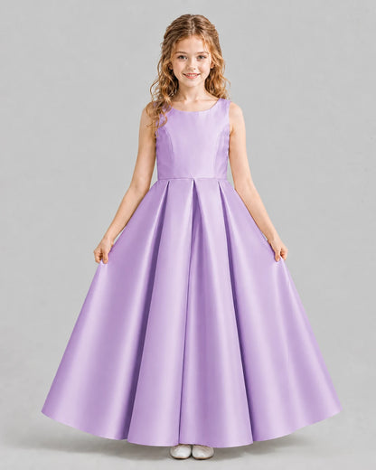 Lilac Ball Gown Girls Formal Dresses Pose
