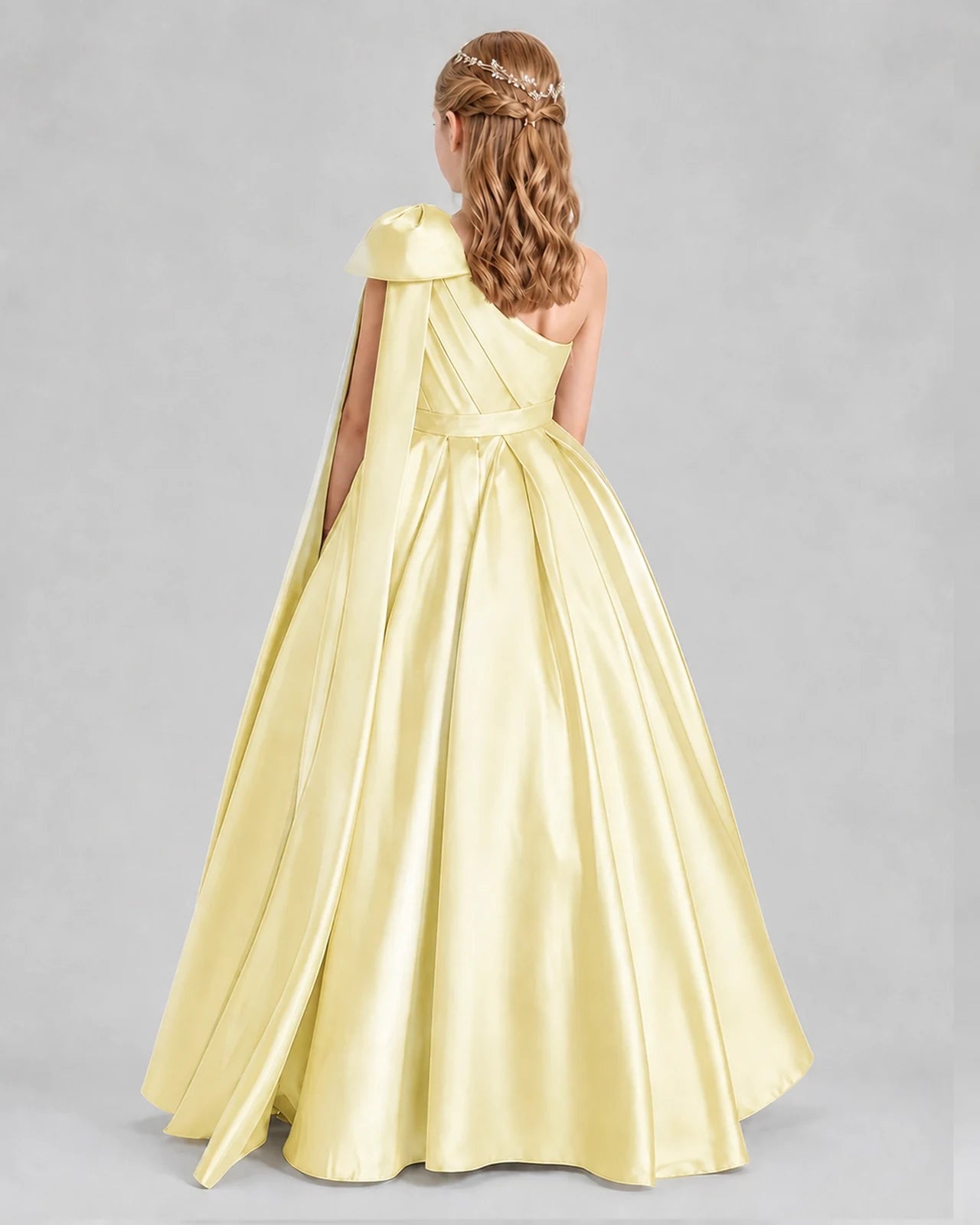 Daffodil Ball Gown Girls Formal Dresses Back
