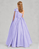 Lavender Ball Gown Girls Formal Dresses Back