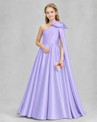 Lavender Ball Gown Girls Formal Dresses Pose