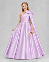 Lilac Ball Gown Girls Formal Dresses Front