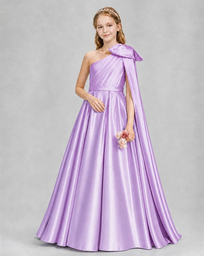 Lilac Ball Gown Girls Formal Dresses Pose