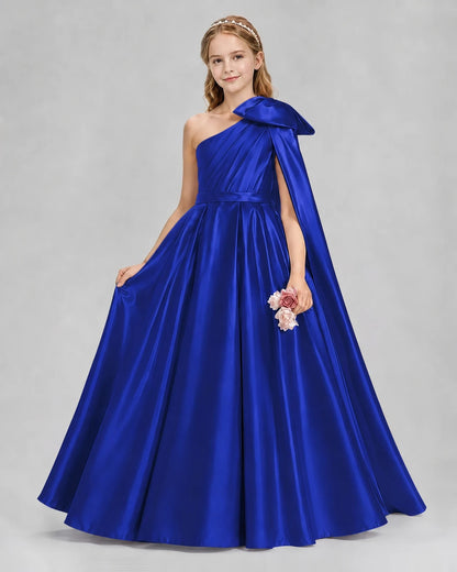 Royal Blue Ball Gown Girls Formal Dresses Front