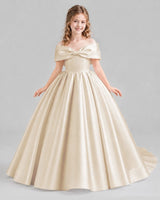 Champagne Ball Gown First Communion Dresses Front