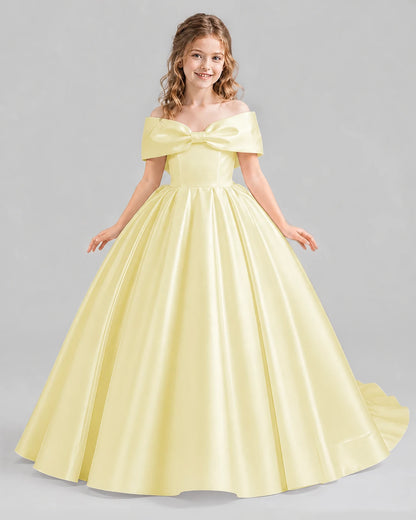 Daffodil Ball Gown First Communion Dresses Front