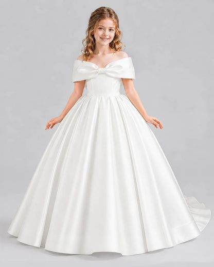 Ivory Ball Gown First Communion Dresses Front