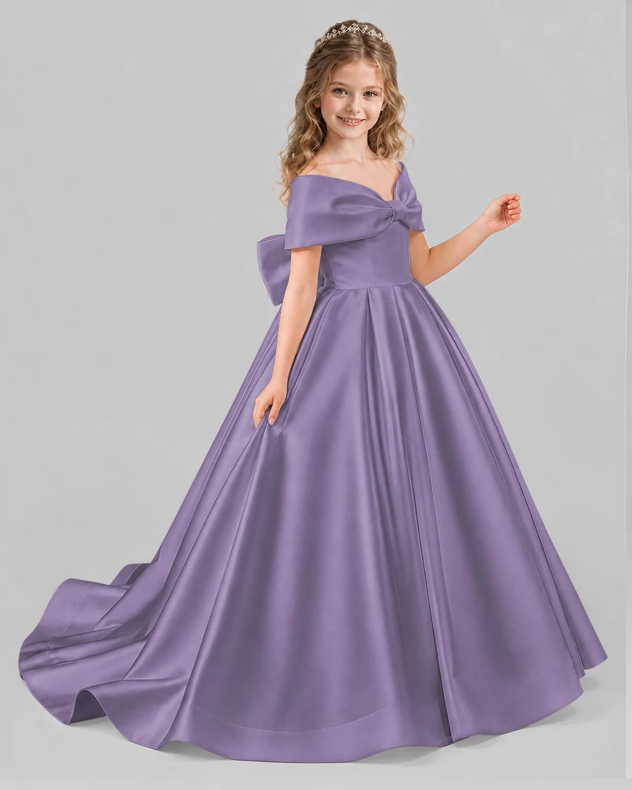 Wisteria Ball Gown First Communion Dresses Side