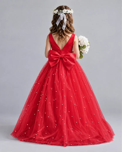 Windred Ball Gown Girls Formal Dresses Back