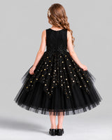 Black Ball Gown Girls Formal Dress Back [Shared]