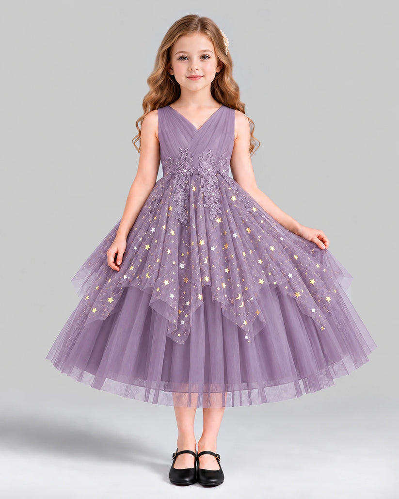 Wisteria Ball Gown Girls Formal Dress Front