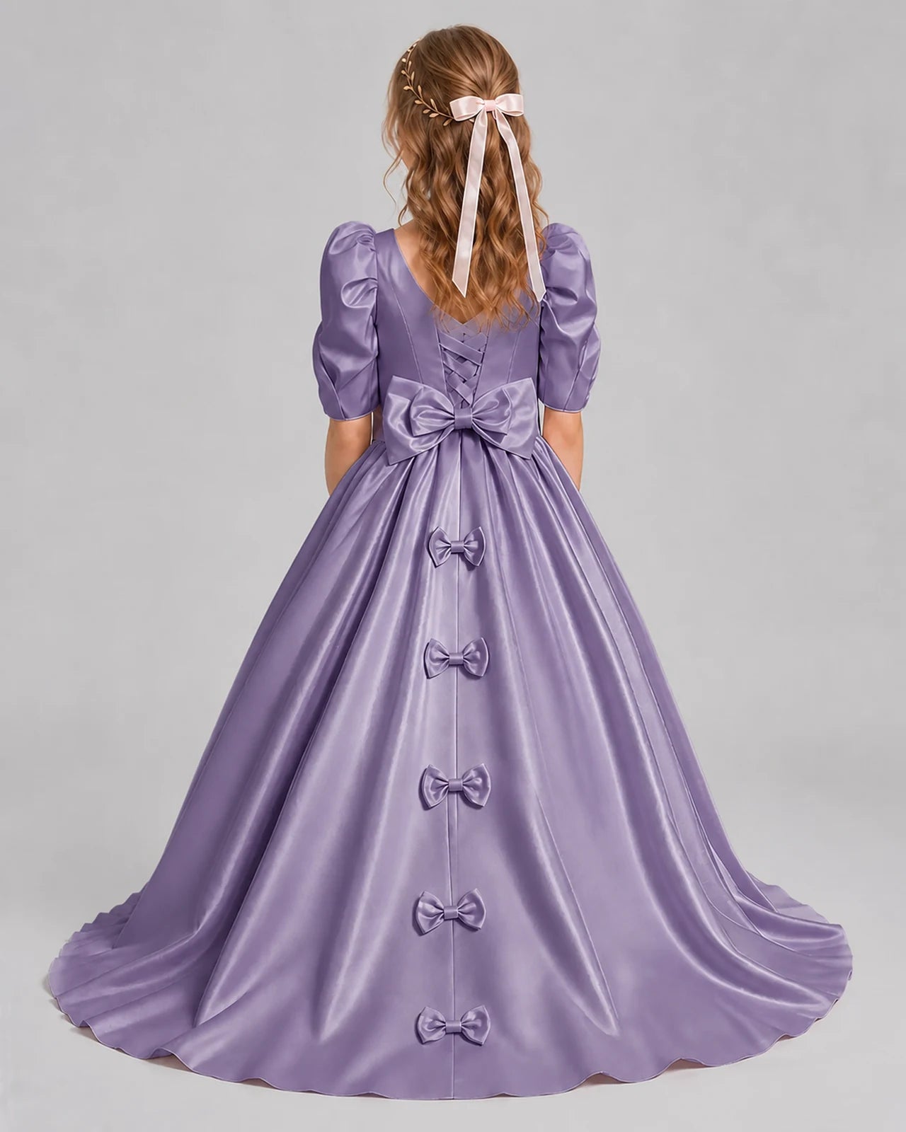 Wisteria Ball Gown Girls Formal Dresses Back