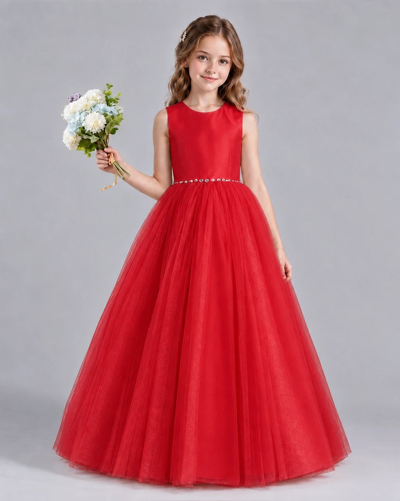 Windred Ball Gown Flower Girl Dresses Front