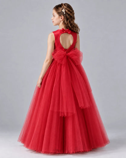 Windred Ball Gown Flower Girl Dresses Back