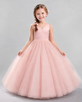 Pink Ball Gown Flower Girl Dresses Front