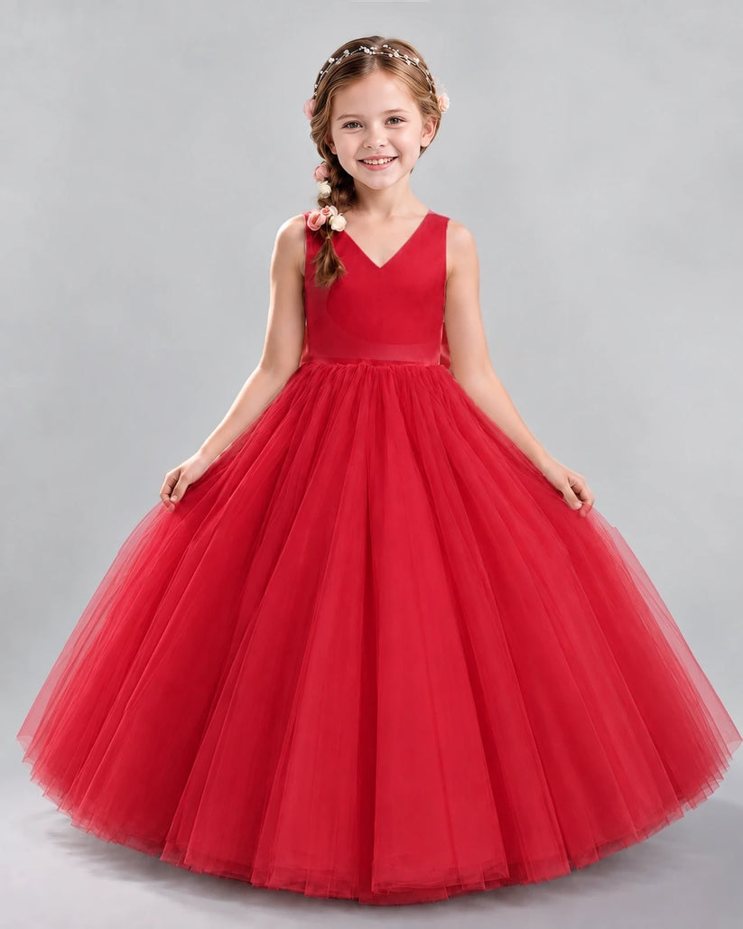 Windred Ball Gown Flower Girl Dresses Front