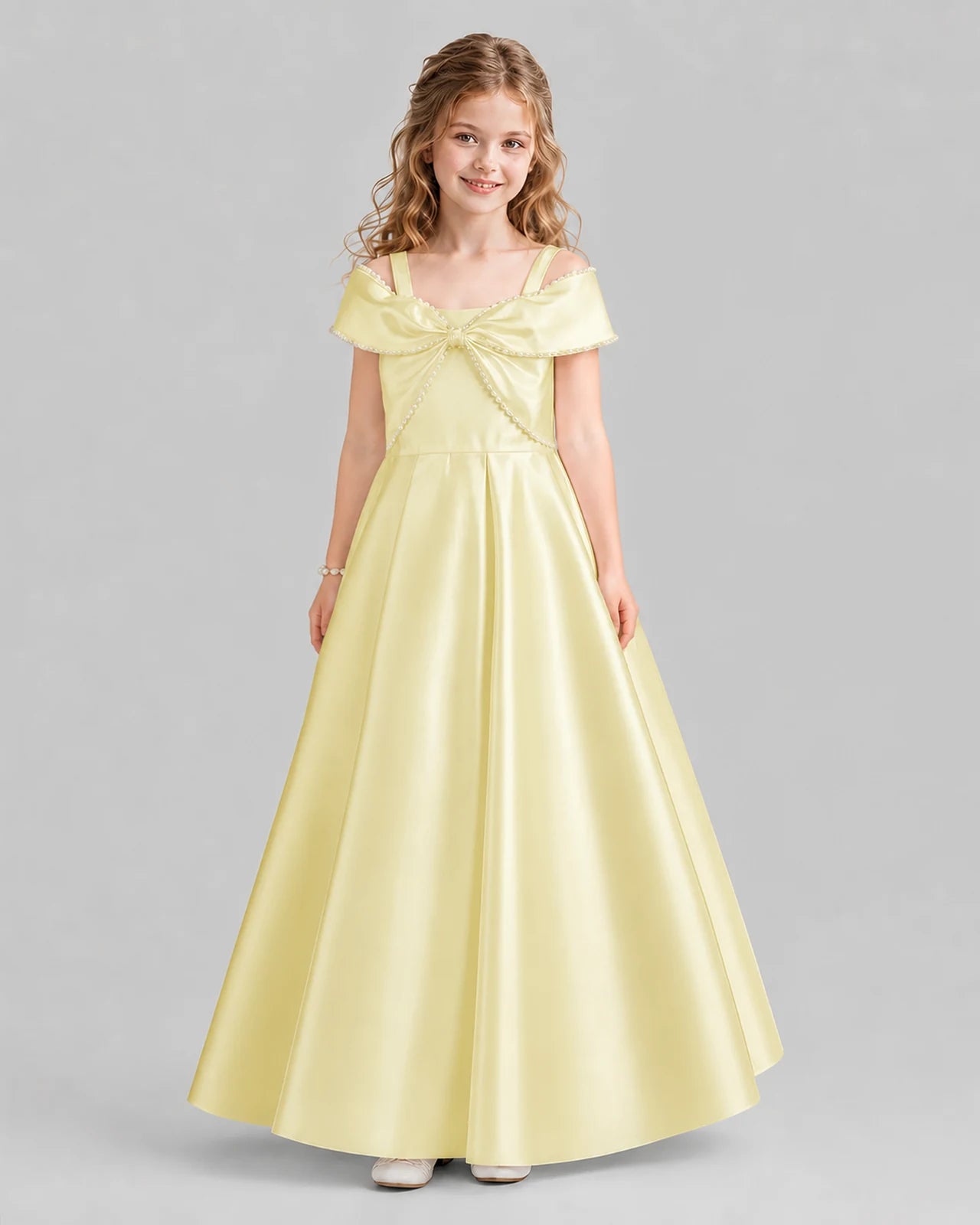 Daffodil A-line Girls Formal Dresses Front
