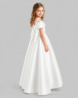 Ivory A-line Girls Formal Dresses Back