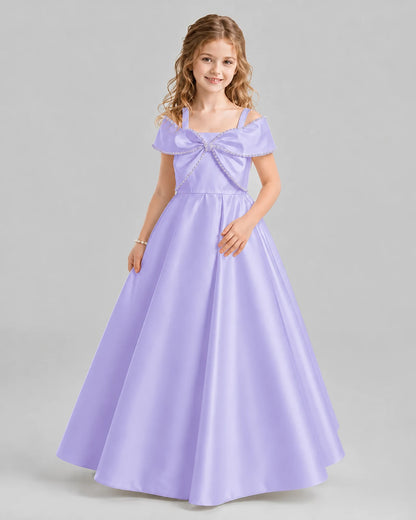 Lavender A-line Girls Formal Dresses Pose