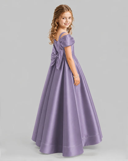 Wisteria A-line Girls Formal Dresses Back