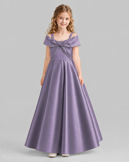 Wisteria A-line Girls Formal Dresses Front