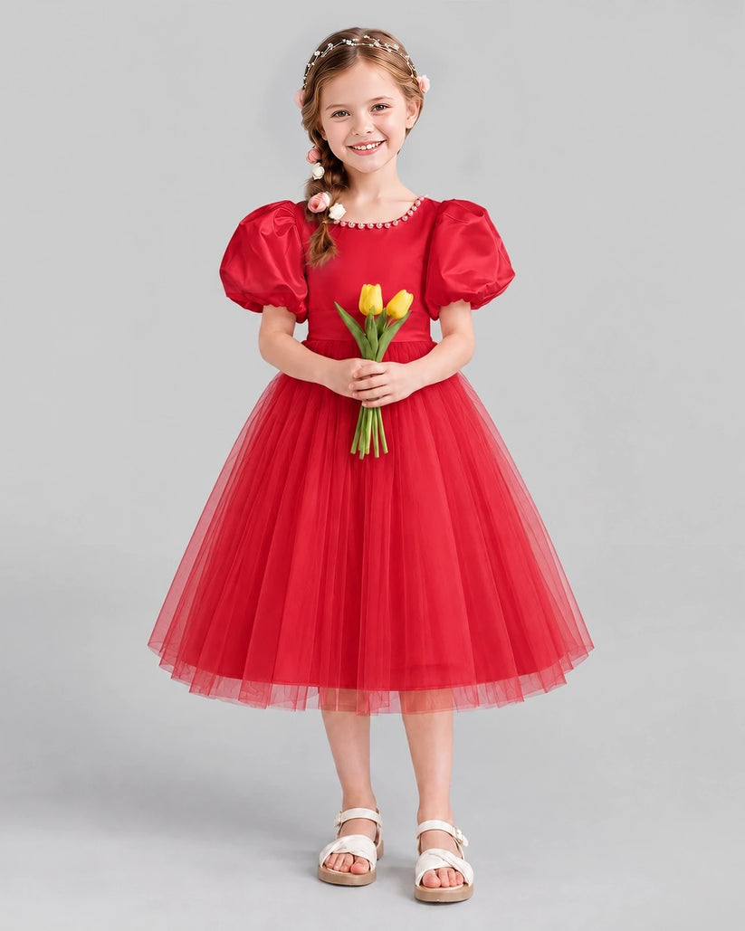 Windred A-line Girls Formal Dresses Front
