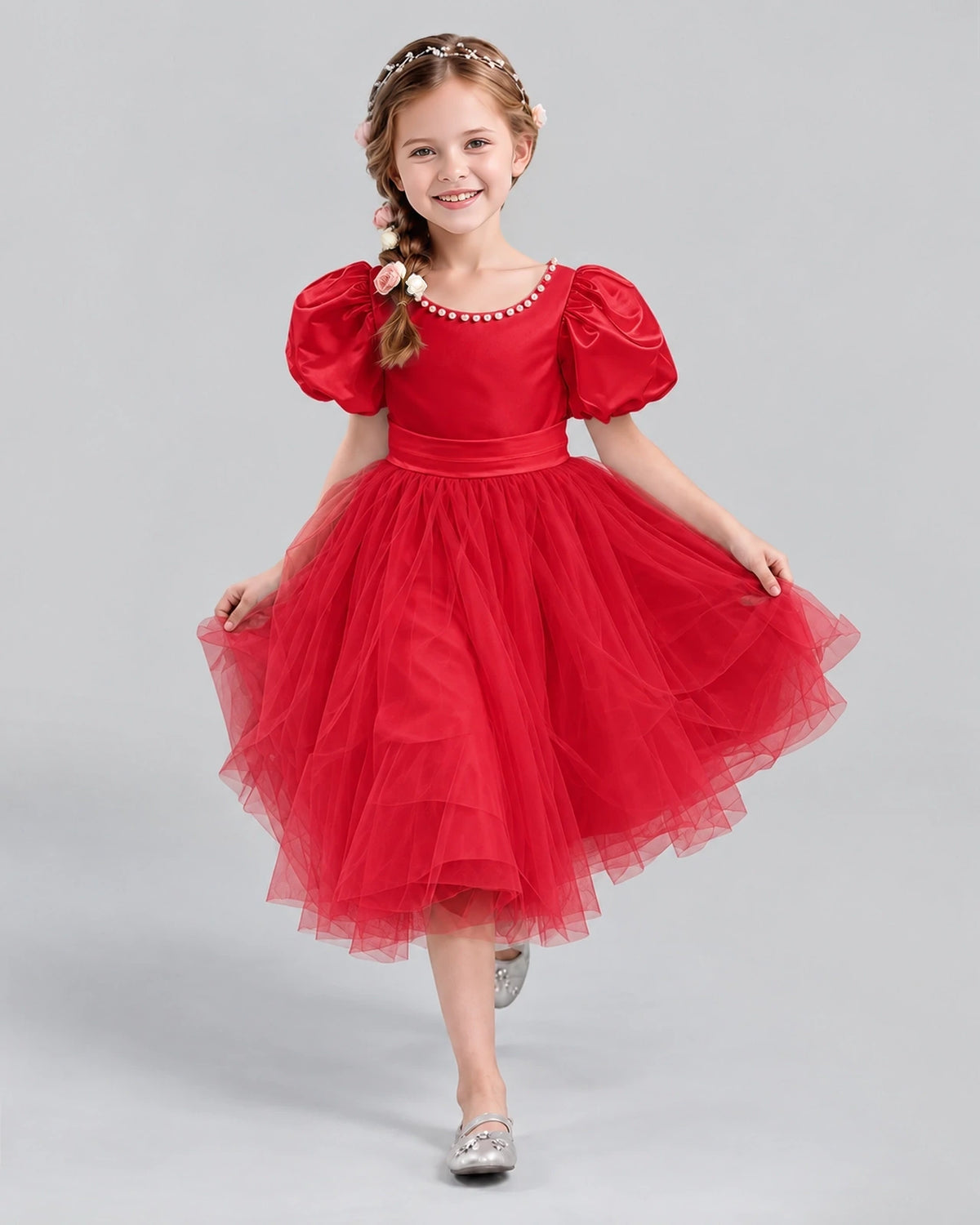 Windred A-line Girls Formal Dresses Pose