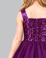Grape A-line Girls Formal Dress Back_Detail [Shared]