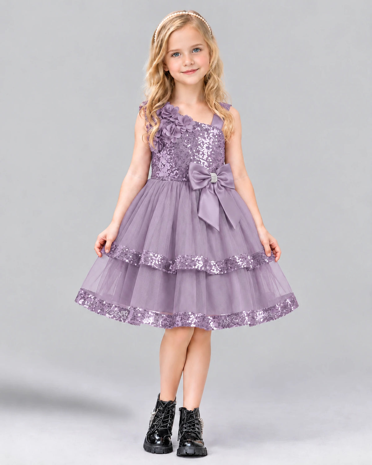 Wisteria A-line Girls Formal Dress Front