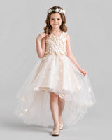 Pink Ball Gown Flower Girl Dresses Front