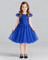 Royal Blue Ball Gown Girls Formal Dresses Front