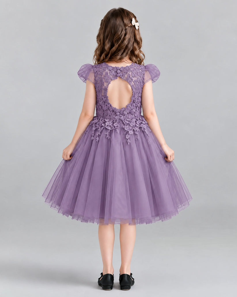 Wisteria Ball Gown Girls Formal Dresses Back