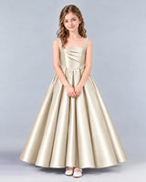 Champagne Ball Gown Girls Formal Dress Front