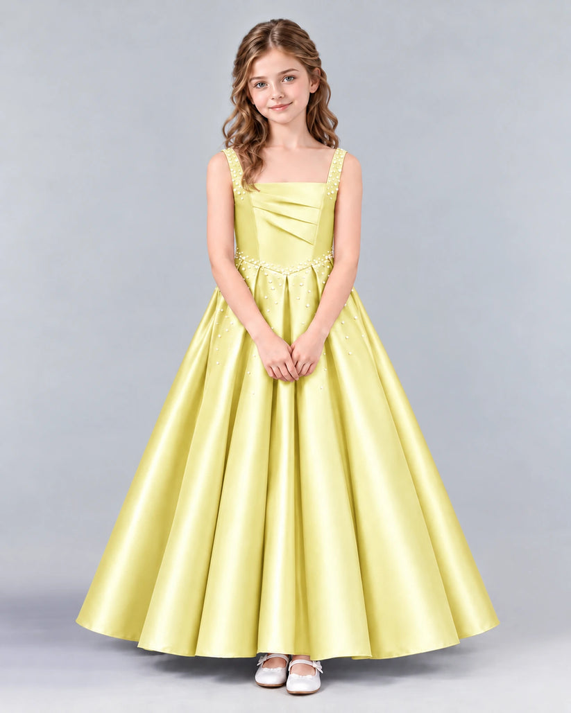 Daffodil Ball Gown Girls Formal Dress Front
