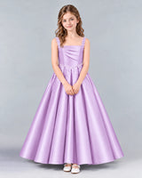 Lilac Ball Gown Girls Formal Dress Front