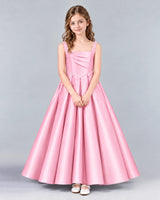 Pink Ball Gown Girls Formal Dress Front