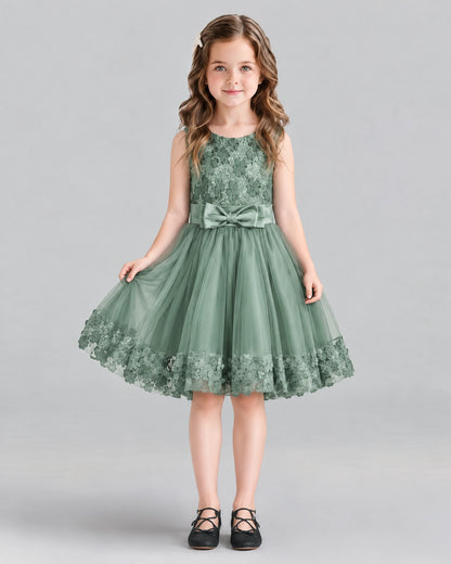 Eucalyptus A-line Girls Formal Dresses Front
