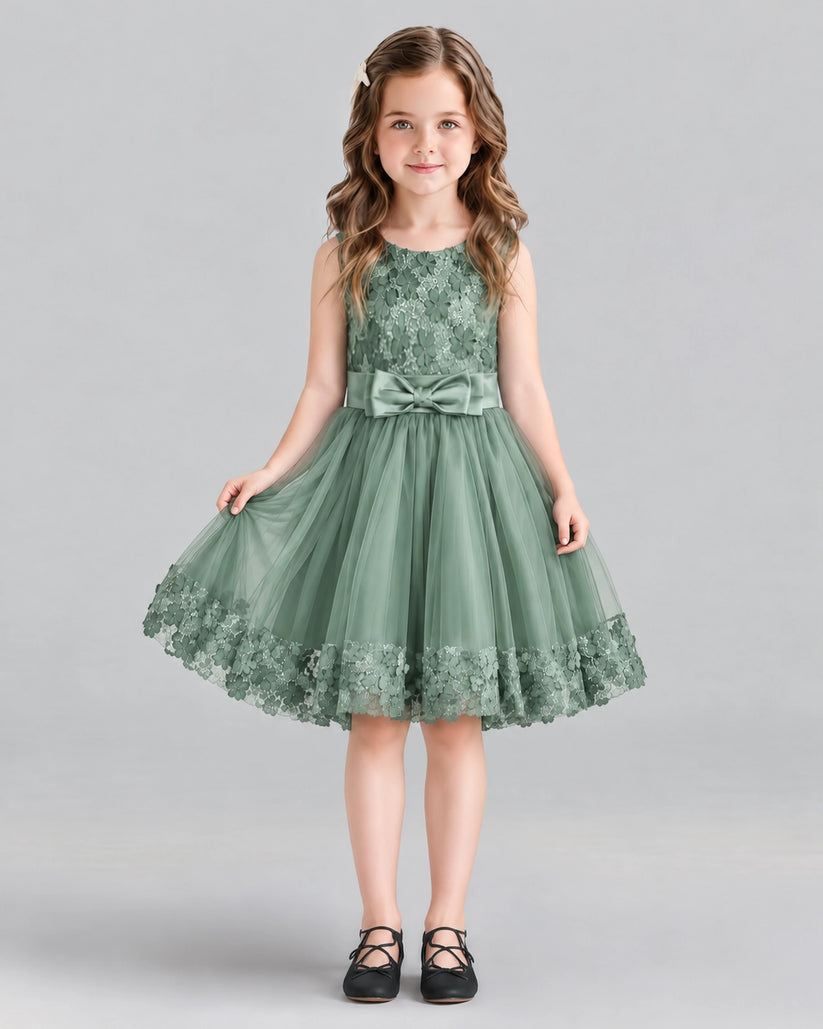 Eucalyptus A-line Girls Formal Dresses Front