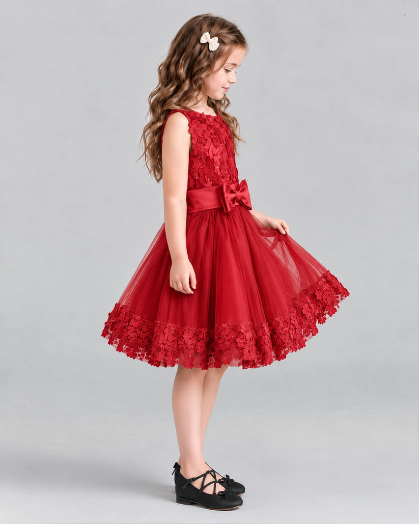 Windred A-line Girls Formal Dresses Side