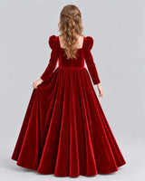 Red Ball Gown Girls Formal Dress Back [Shared]