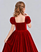Red A-line Girls Formal Dress Back_Detail [Shared]
