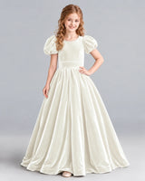 Ivory Ball Gown Girls Formal Dress Front