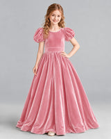 Pink Ball Gown Girls Formal Dress Front