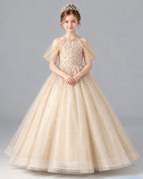 Champagne Ball Gown Girls Formal Dress Pose [Shared]