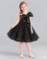 Black Ball Gown Girls Formal Dresses Front
