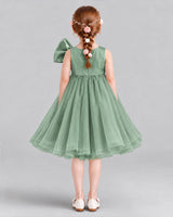 Eucalyptus Ball Gown Girls Formal Dresses Back