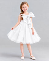 Ivory Ball Gown Girls Formal Dresses Front